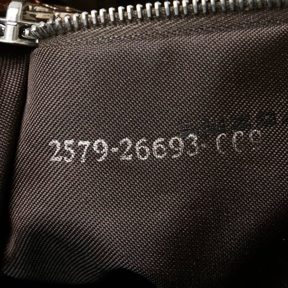 FENDI Handbag Tote Bag 26693 Brown Khaki Corduroy Leather Women's - Picture 11 of 12